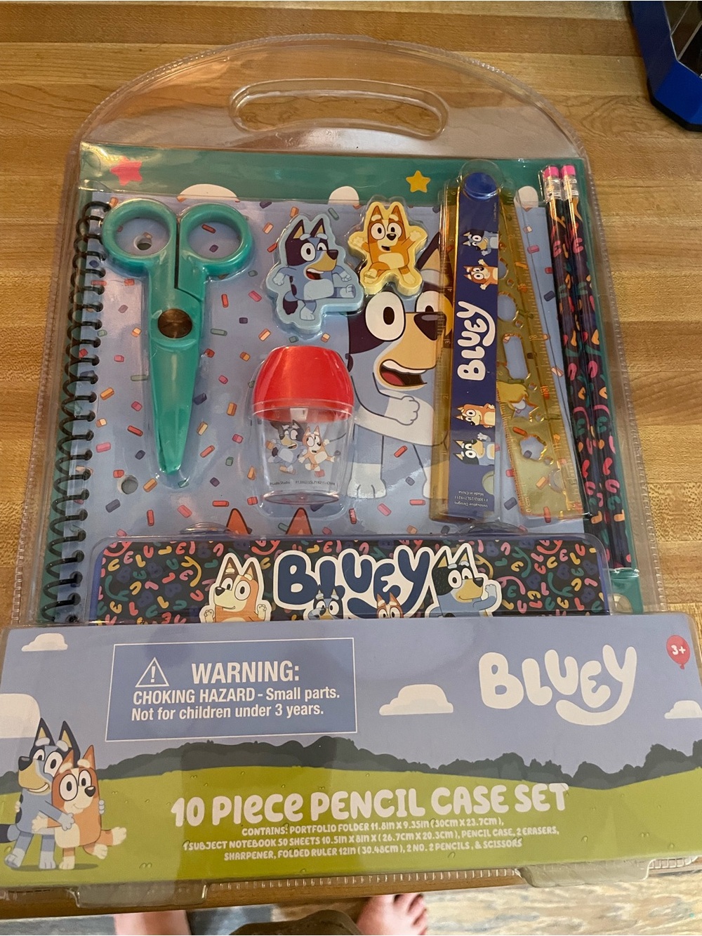 Kids 10-Piece Stationery Set - Blue
